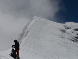 
Climbing Sherpa Lal Singh Tamang Fixing A Rope Across The Lhakpa Ri Summit Ridge
